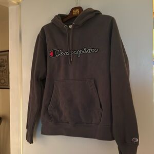 Classic Champion Hoodie. Gray with Champion logo. Men’s S. Good Used Condition.